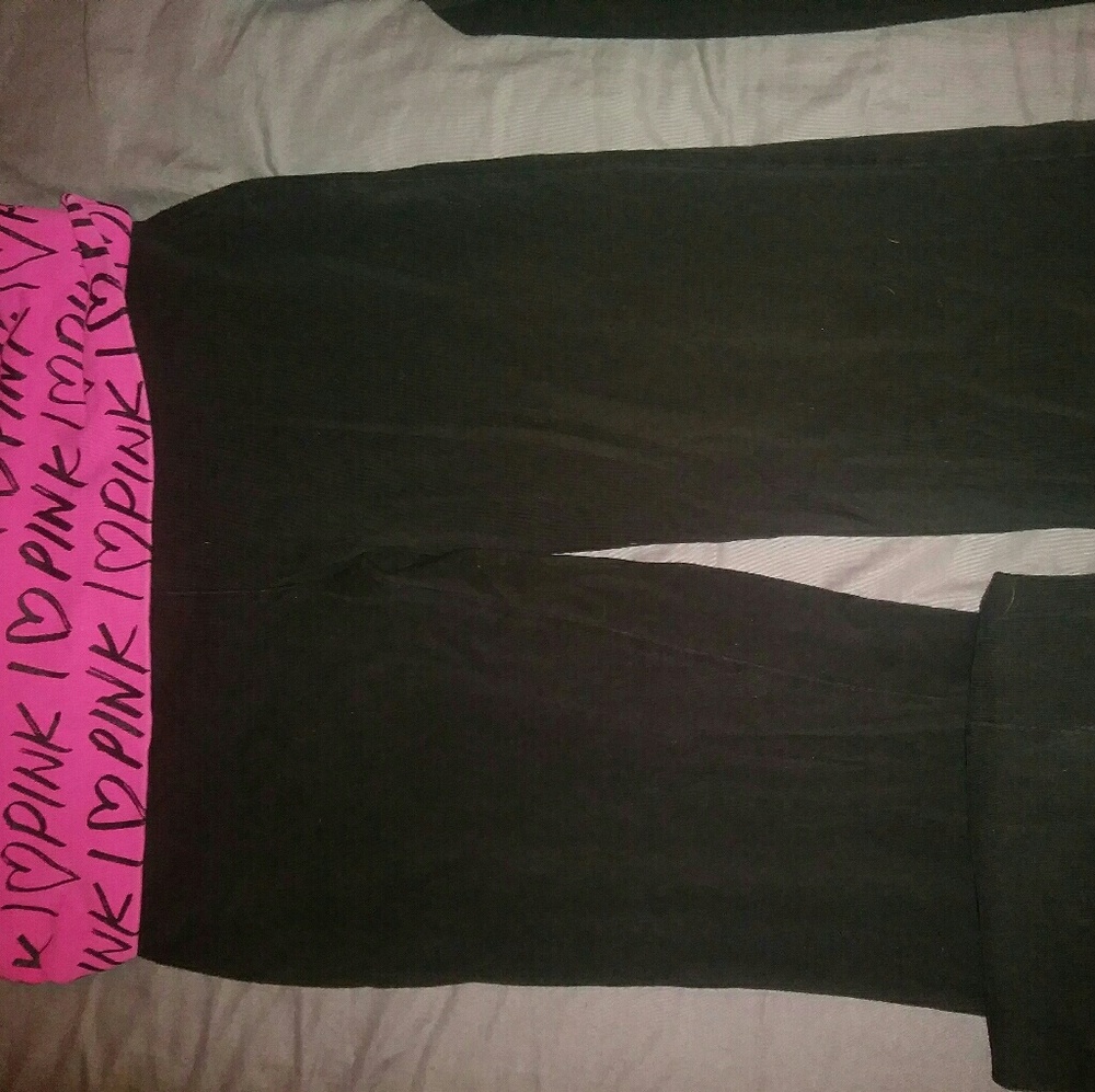 Pink yoga pants